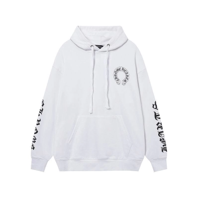 Chrome Hearts X Matty Boy Horseshoe Pullover Hoodie Black & White 02