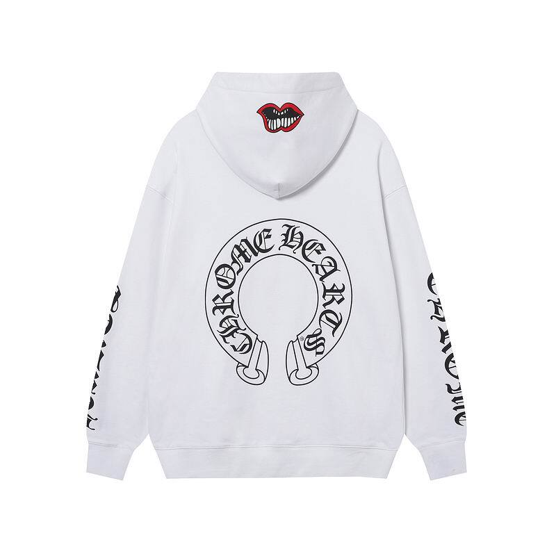 Coco Shoes Chrome Hearts X Matty Boy Horseshoe Pullover Hoodie Black & White - Cocoshoesvip.net
