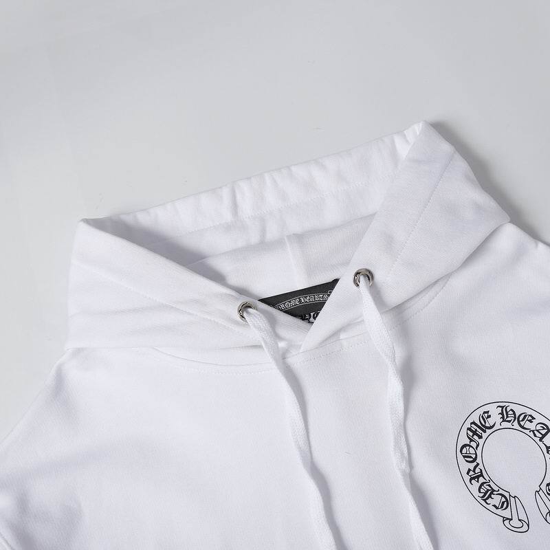 Coco Shoes Chrome Hearts X Matty Boy Horseshoe Pullover Hoodie Black & White - Cocoshoesvip.net