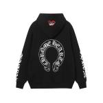 Coco Shoes Chrome Hearts X Matty Boy Horseshoe Pullover Hoodie Black & White - Cocoshoesvip.net