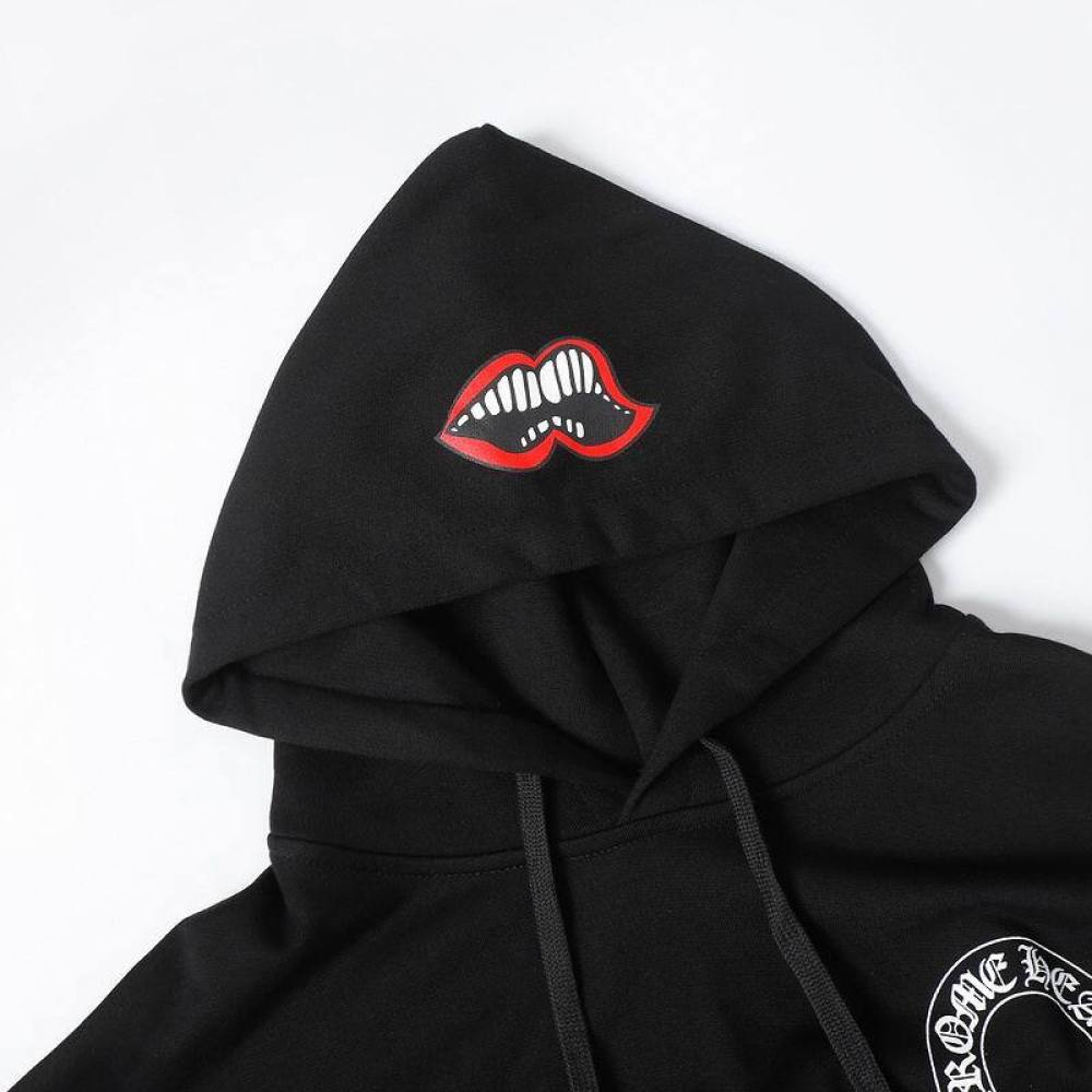 Coco Shoes Chrome Hearts X Matty Boy Horseshoe Pullover Hoodie Black & White - Cocoshoesvip.net