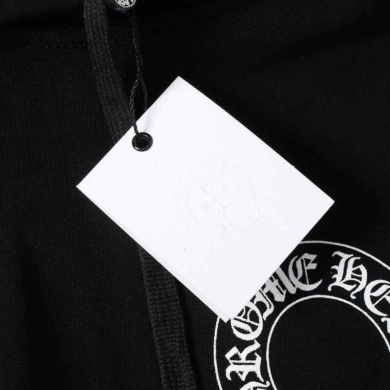 Coco Shoes Chrome Hearts X Matty Boy Horseshoe Pullover Hoodie Black & White - Cocoshoesvip.net