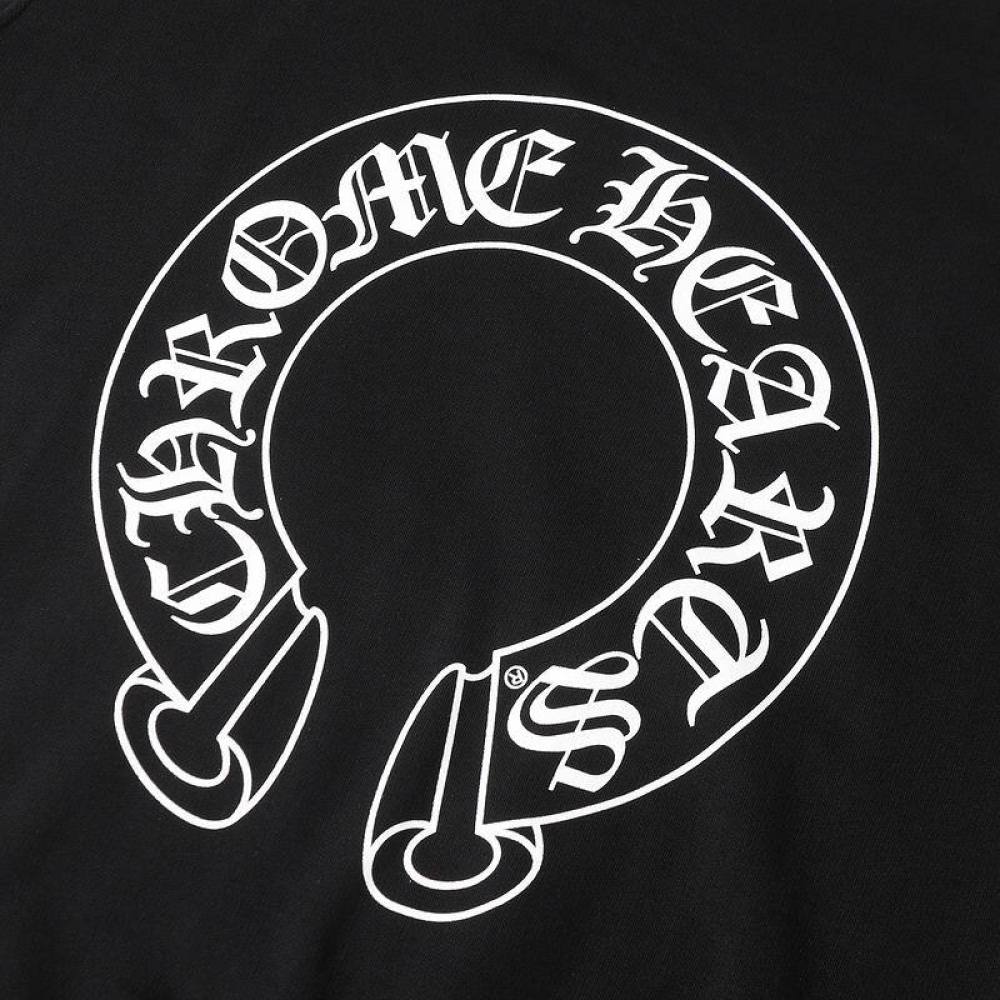 Coco Shoes Chrome Hearts X Matty Boy Horseshoe Pullover Hoodie Black & White - Cocoshoesvip.net