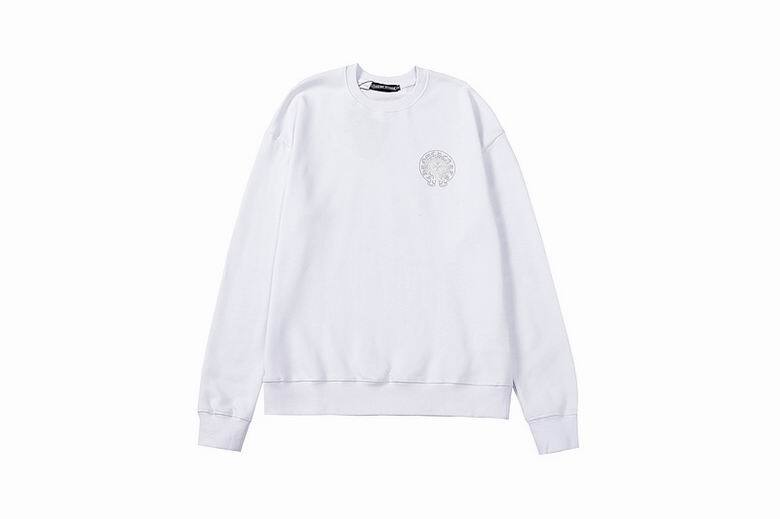 Coco Shoes Chrome Hearts Double Cross Logo CH Crew Neck Sweatshirt Black & White - Cocoshoesvip.net