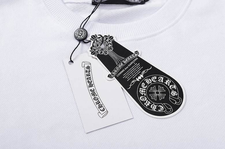 Coco Shoes Chrome Hearts Double Cross Logo CH Crew Neck Sweatshirt Black & White - Cocoshoesvip.net
