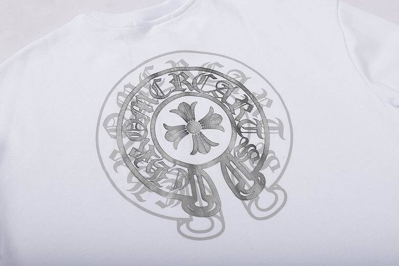 Coco Shoes Chrome Hearts Double Cross Logo CH Crew Neck Sweatshirt Black & White - Cocoshoesvip.net