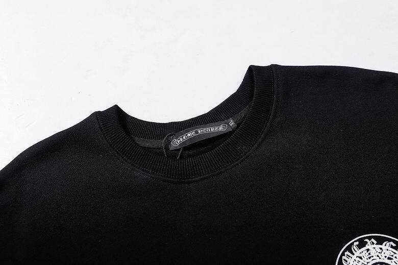 Coco Shoes Chrome Hearts Double Cross Logo CH Crew Neck Sweatshirt Black & White - Cocoshoesvip.net