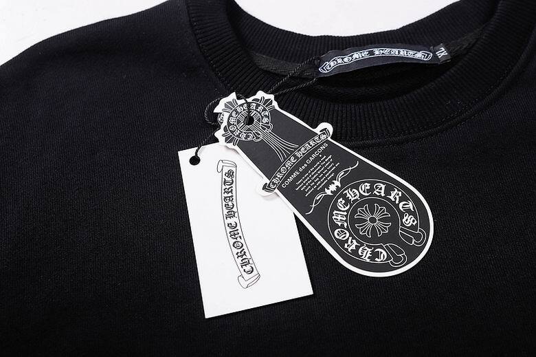 Coco Shoes Chrome Hearts Double Cross Logo CH Crew Neck Sweatshirt Black & White - Cocoshoesvip.net