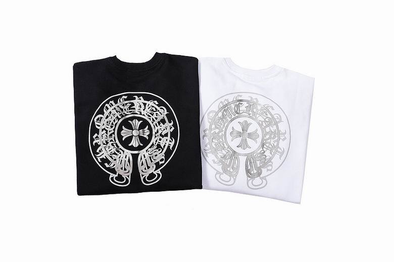 Coco Shoes Chrome Hearts Double Cross Logo CH Crew Neck Sweatshirt Black & White - Cocoshoesvip.net