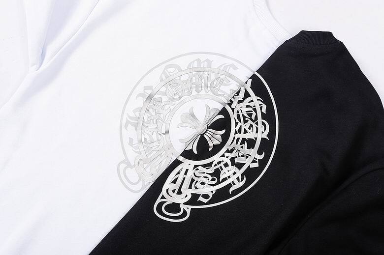 Coco Shoes Chrome Hearts Double Cross Logo CH Crew Neck Sweatshirt Black & White - Cocoshoesvip.net