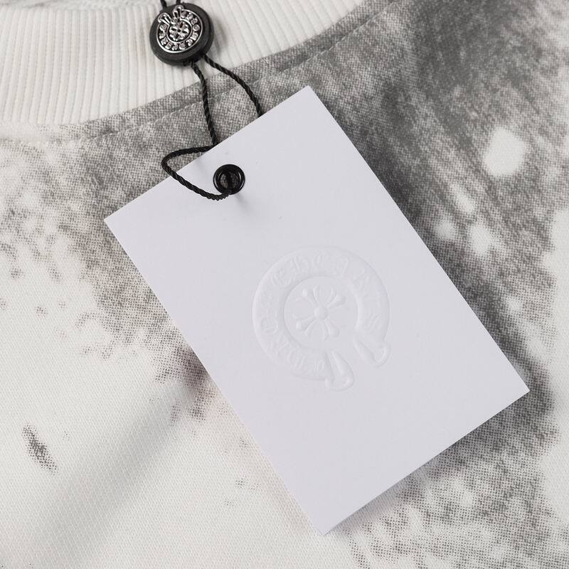 Coco Shoes Chrome Hearts Lips Triple D Print Long Sleeve Crewneck Sweatshirt White - Cocoshoesvip.net