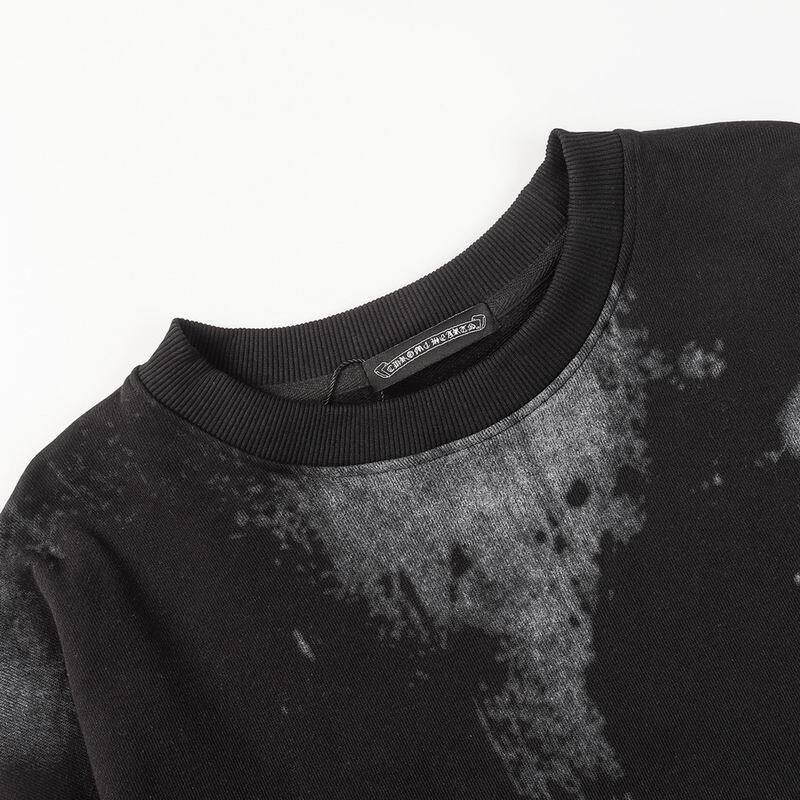 Coco Shoes Chrome Hearts Lips Triple D Print Long Sleeve Crewneck Sweatshirt Black - Cocoshoesvip.net