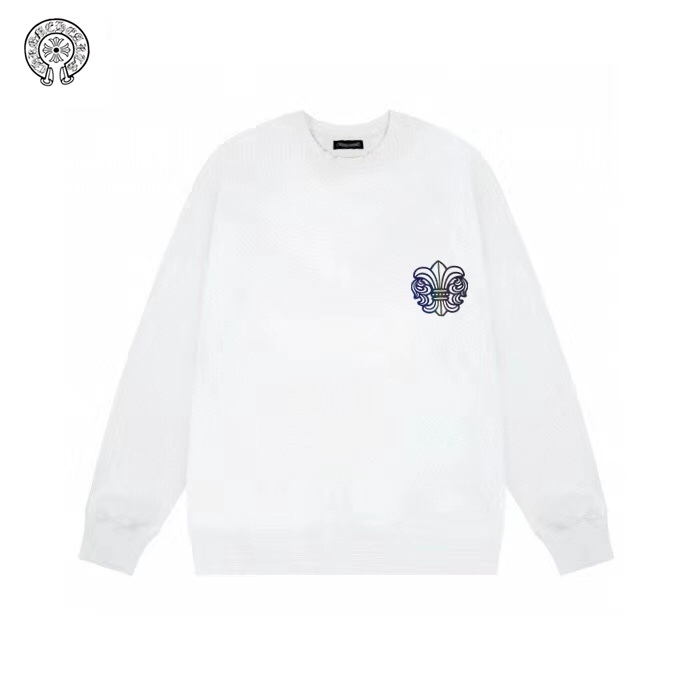 Coco Shoes Chrome Hearts Gradient Dagger Horseshoe Crew Neck Sweatshirt Black & White - Cocoshoesvip.net