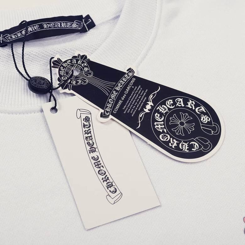 Coco Shoes Chrome Hearts Gradient Dagger Horseshoe Crew Neck Sweatshirt Black & White - Cocoshoesvip.net