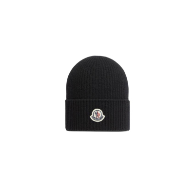 Moncler Cashmere Wool Beanie Black J20913B00065M1900999 01