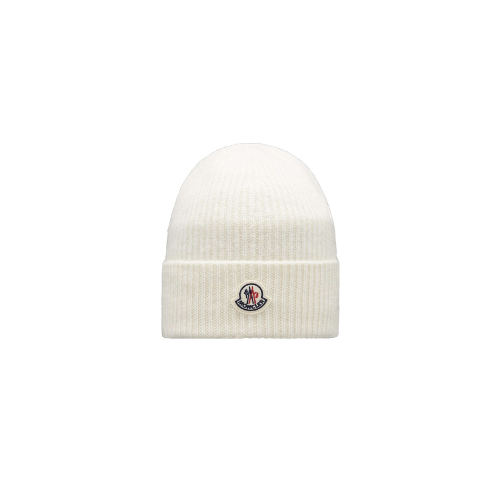 Coco Shoes Moncler Cashmere Wool Beanie White H20913B00050M1900032 - Cocoshoesvip.net
