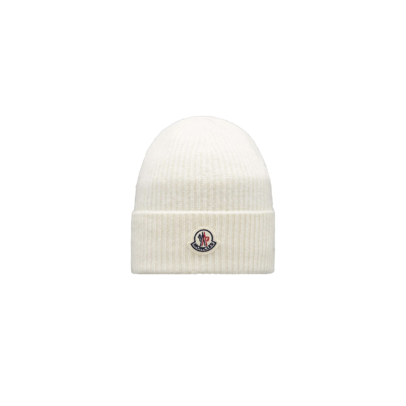 Coco Shoes Moncler Cashmere Wool Beanie White H20913B00050M1900032 - Cocoshoesvip.net