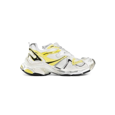 Balenciaga Runner Sneaker White Yellow 779066W3RXP9710 02