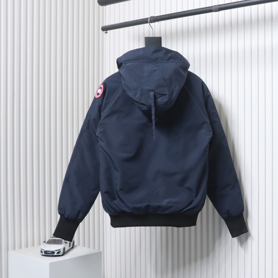 Coco Shoes Canada Goose Chilliwack Hooded Bomber Jacket Dark Blue - Cocoshoesvip.net