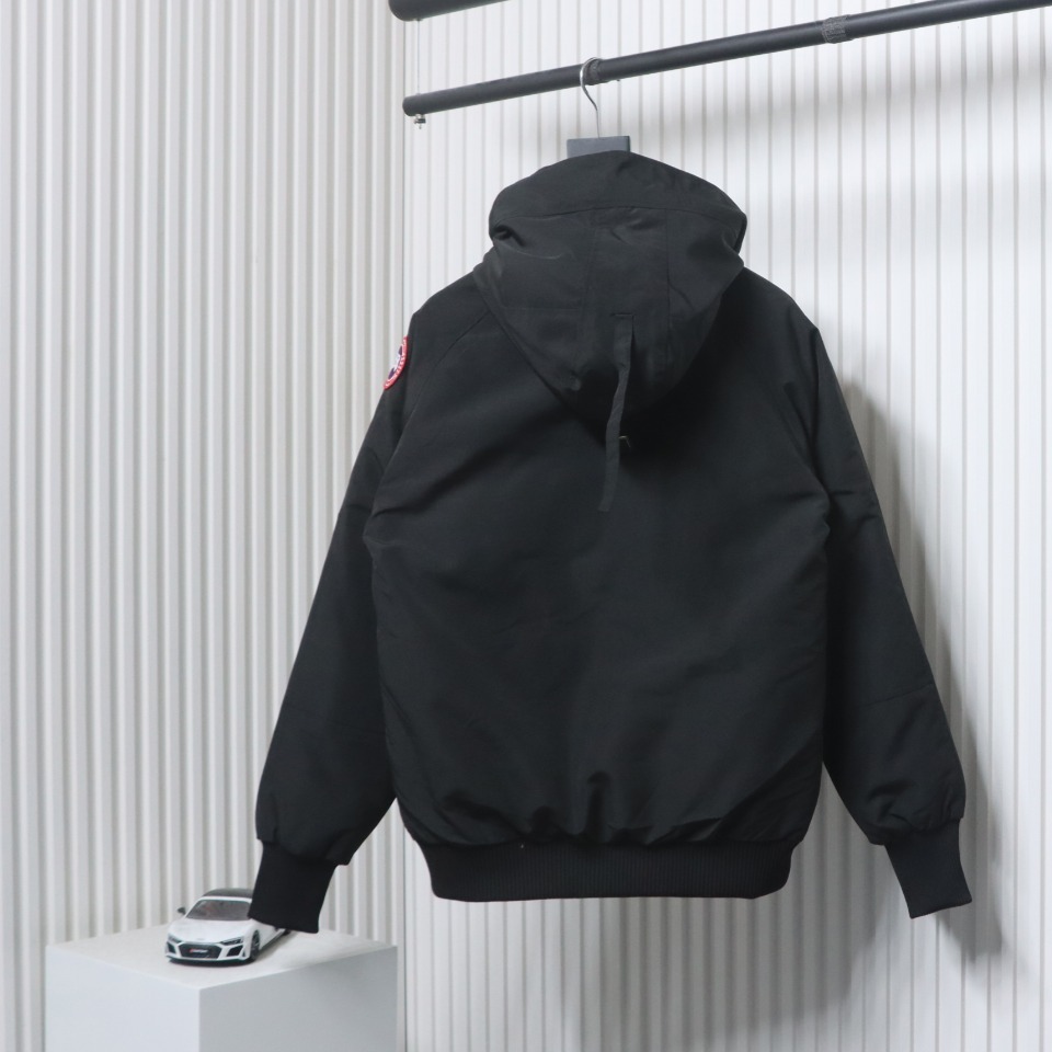 Coco Shoes Canada Goose Chilliwack Hooded Bomber Jacket Dark Black - Cocoshoesvip.net