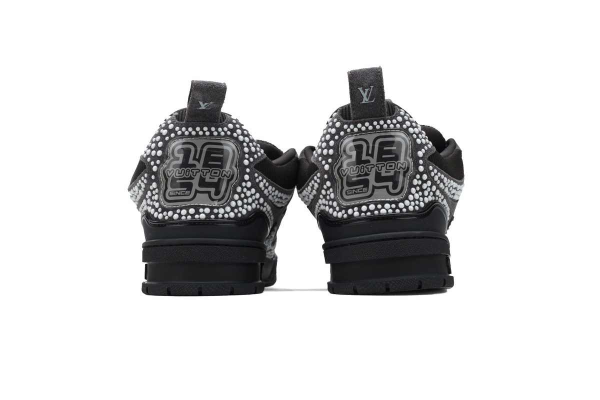 Coco Shoes Louis Vuitton LV Skate Sneaker Black Grey 1ACEI8 - Cocoshoesvip.net