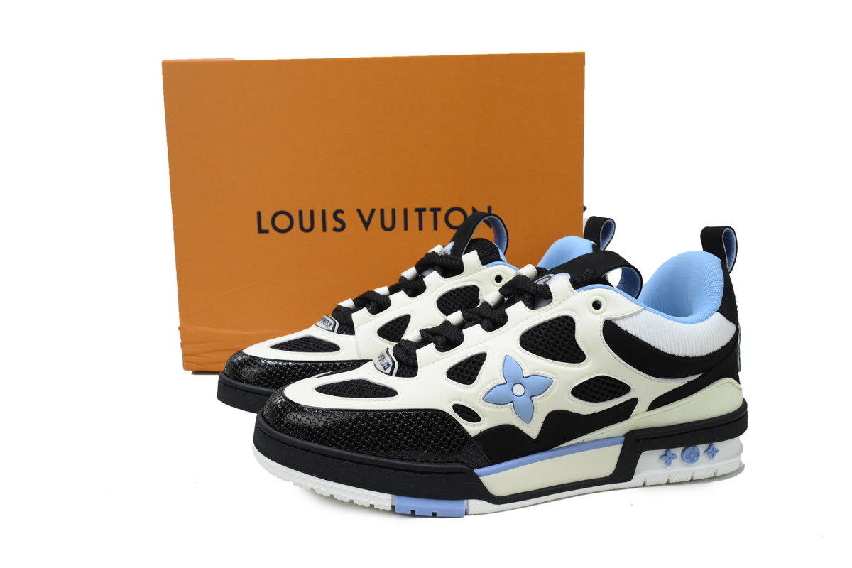Coco Shoes Louis Vuitton LV Skate Sneaker Black Blue 1ADE0H - Cocoshoesvip.net