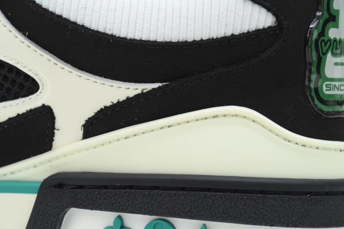 Coco Shoes Louis Vuitton LV Skate Sneaker Black Green 1ADE0X - Cocoshoesvip.net