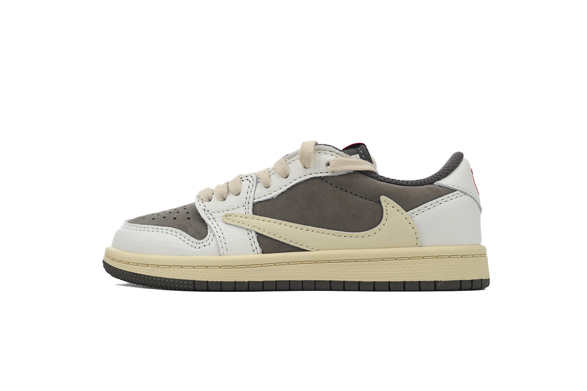 Coco Jordan 1 Kids Shoes Mid Retro Low OG SP Travis Scott Mocha (PS) DO5442-162 - Cocoshoesvip.net