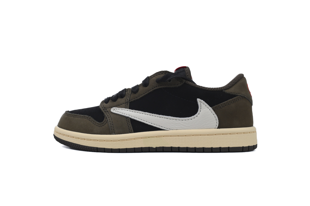 Coco Jordan 1 Kids Shoes Mid Retro Low OG SP ravis Scott Mocha CQ4277-001 - Cocoshoesvip.net