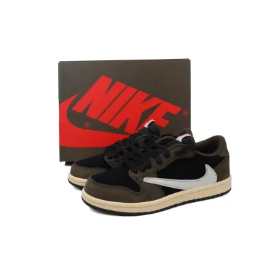 Air Jordan 1 Kids Shoes Mid Retro Low OG SP ravis Scott Mocha CQ4277-001 02