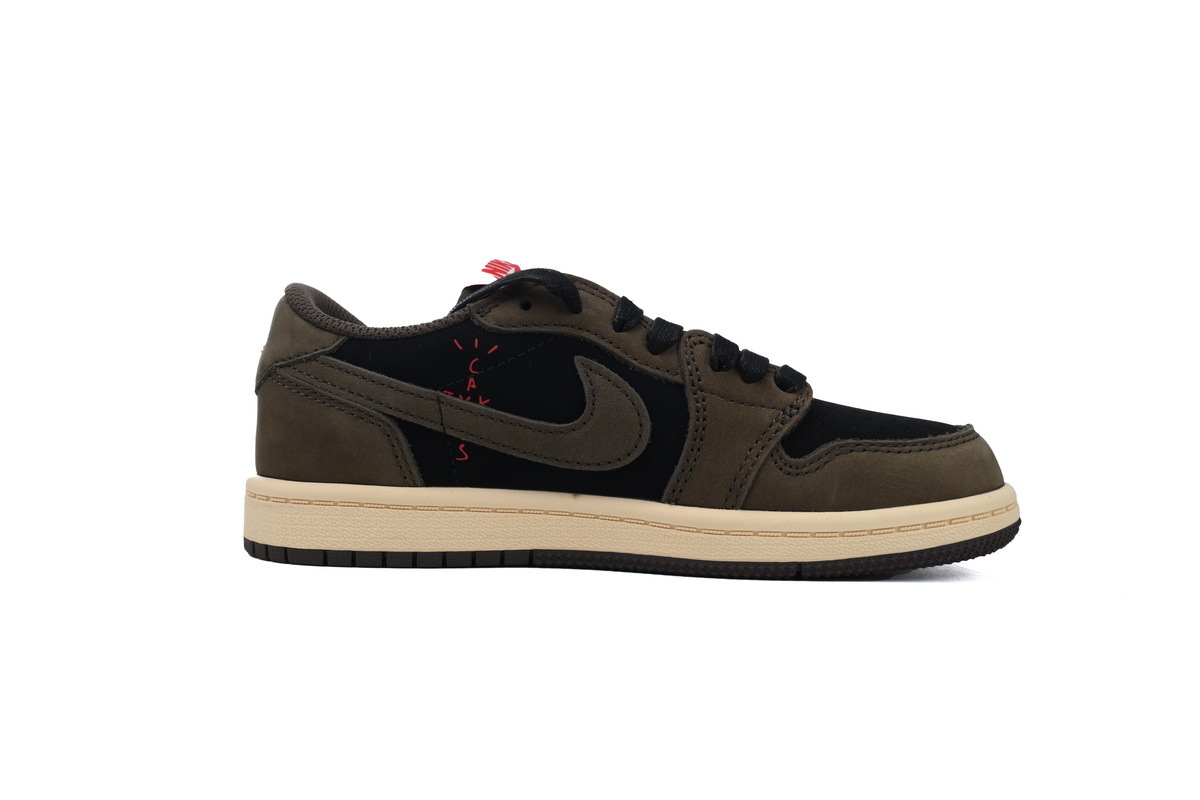Coco Jordan 1 Kids Shoes Mid Retro Low OG SP ravis Scott Mocha CQ4277-001 - Cocoshoesvip.net