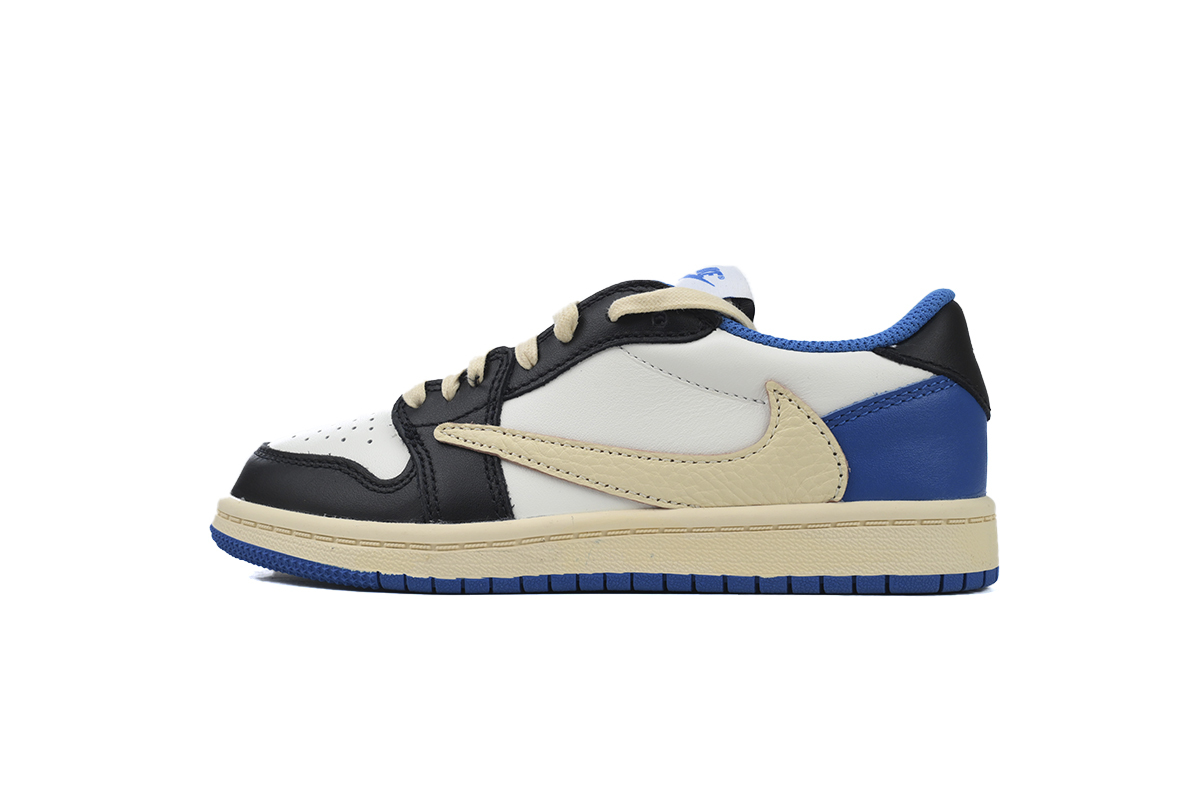 Coco Jordan 1 Kids Shoes Mid Retro Low OG SP Fragment x Travis Scott DM7866-140 - Cocoshoesvip.net