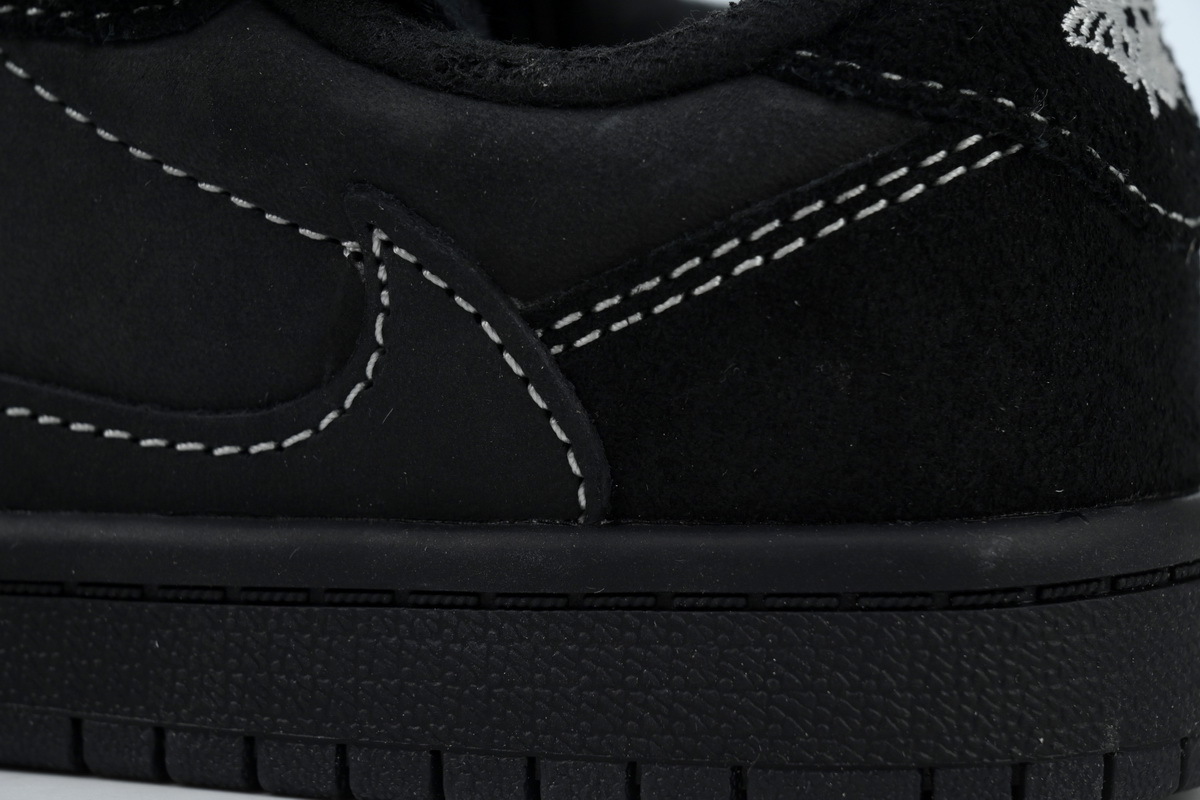 Coco Jordan 1 Kids Shoes Mid Retro Low OG SP Travis Scott Black Phantom (PS) DO5442-001 - Cocoshoesvip.net