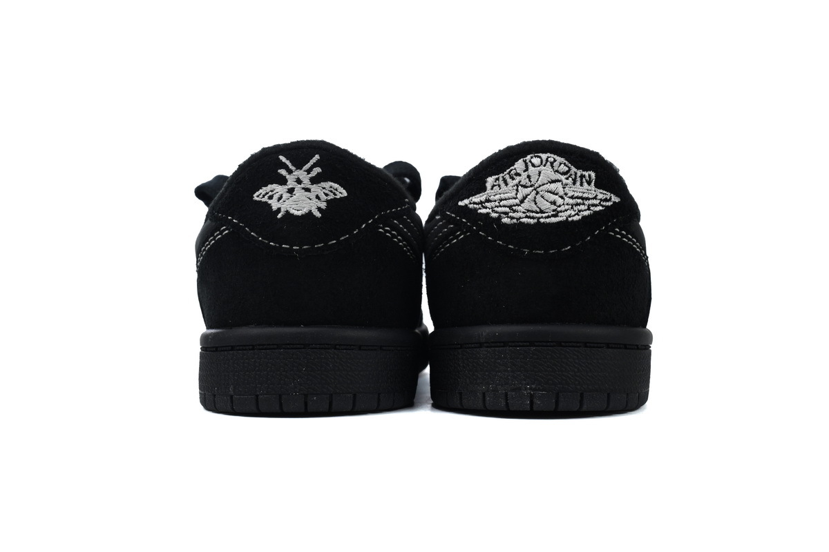 Coco Jordan 1 Kids Shoes Mid Retro Low OG SP Travis Scott Black Phantom (PS) DO5442-001 - Cocoshoesvip.net