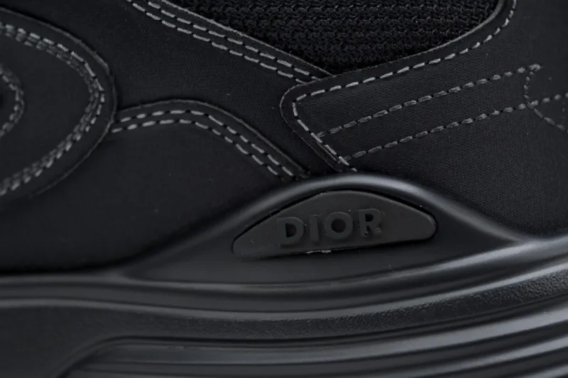 Coco Shoes Dior B30 x Stone Island Sneaker Black 3SN279ZAN_H900 - Cocoshoesvip.net
