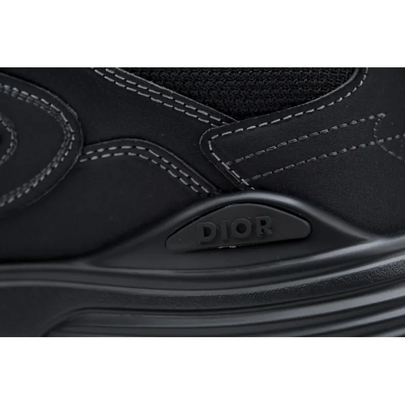 Coco Shoes Dior B30 x Stone Island Sneaker Black 3SN279ZAN_H900 - Cocoshoesvip.net