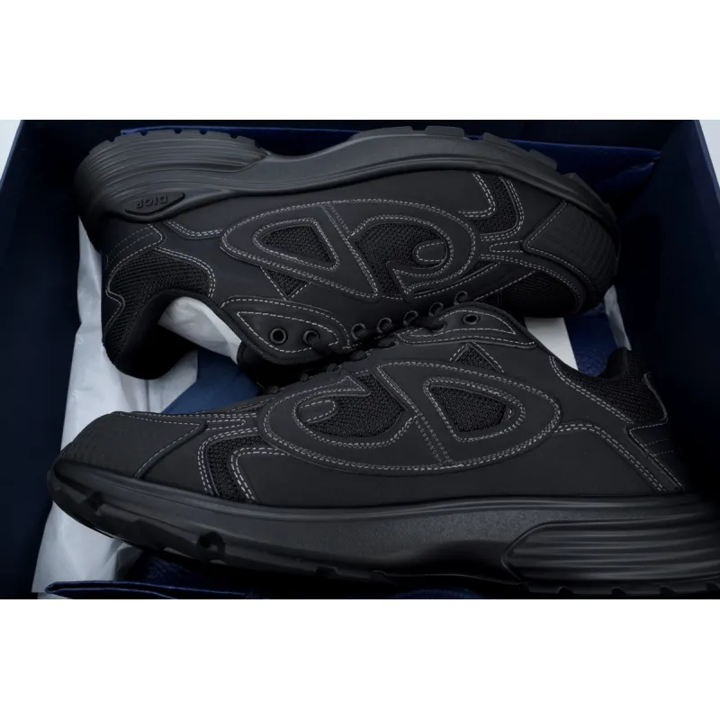 Coco Shoes Dior B30 x Stone Island Sneaker Black 3SN279ZAN_H900 - Cocoshoesvip.net