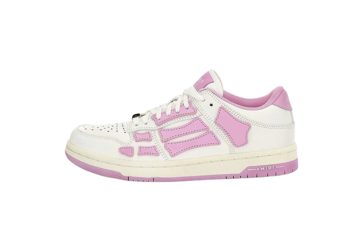 Coco Shoes Amiri Skel Top Low White Pink WFS003-109 - Cocoshoesvip.net