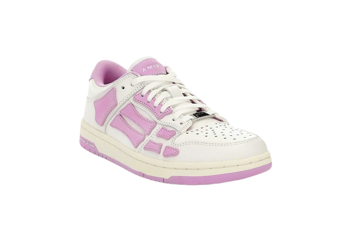 Coco Shoes Amiri Skel Top Low White Pink WFS003-109 - Cocoshoesvip.net