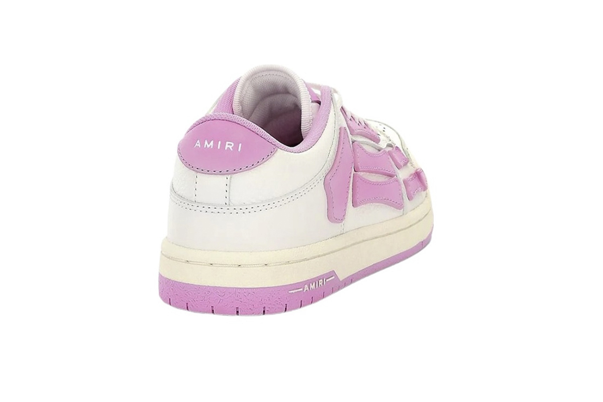 Coco Shoes Amiri Skel Top Low White Pink WFS003-109 - Cocoshoesvip.net