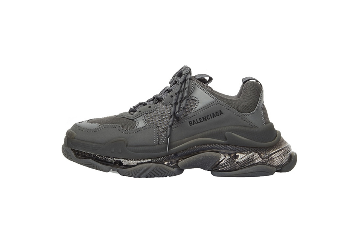 Balenciaga Triple S Clear Sole Dark Grey 541624W2GA11801