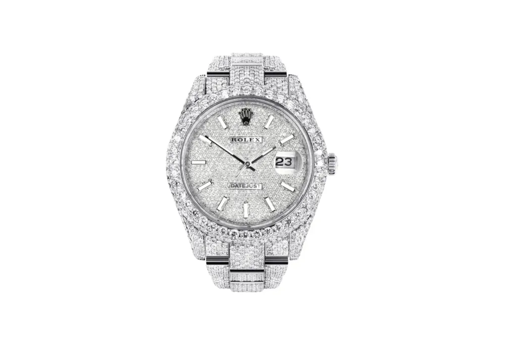 Rolex Diamond Embezzled Datejust 41 Silver 5996 100000612DED4