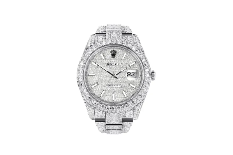 Rolex Diamond Embezzled Datejust 41 Silver 5996 100000612DED4