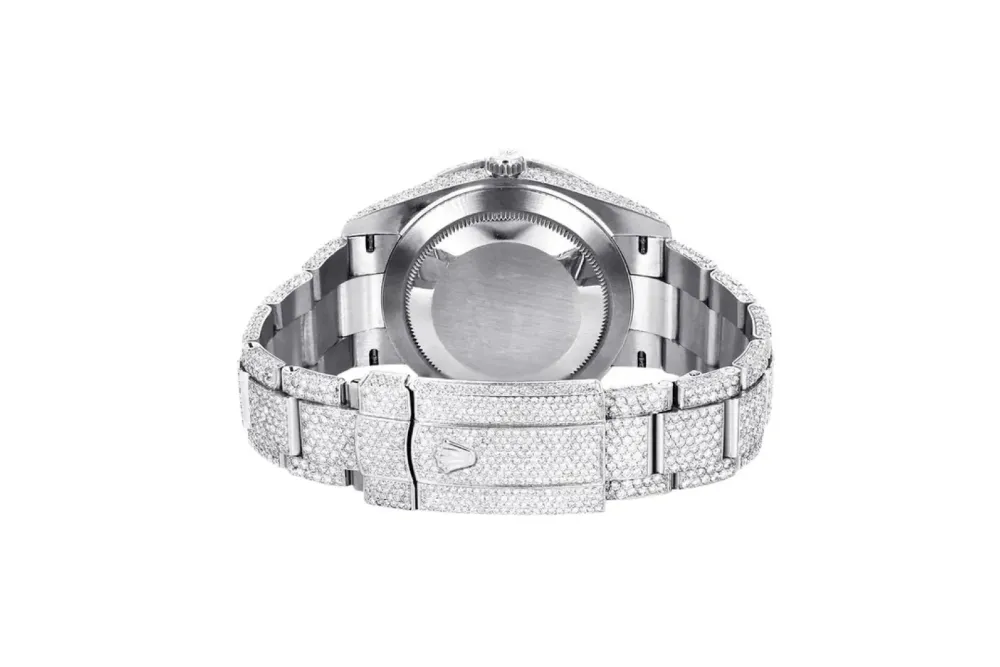 Rolex Diamond Embezzled Datejust 41 Silver 5996 100000612DED4