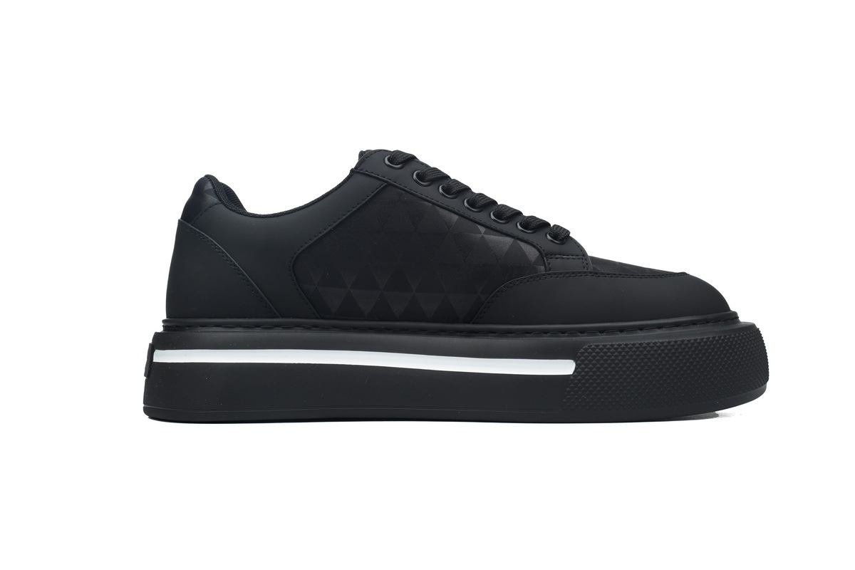 Prada Sneakers HM thick bottom black grid