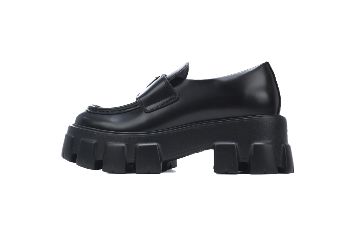 Prada Monolith leather loafers Black