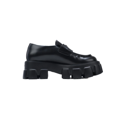 Prada Monolith leather loafers Black 02