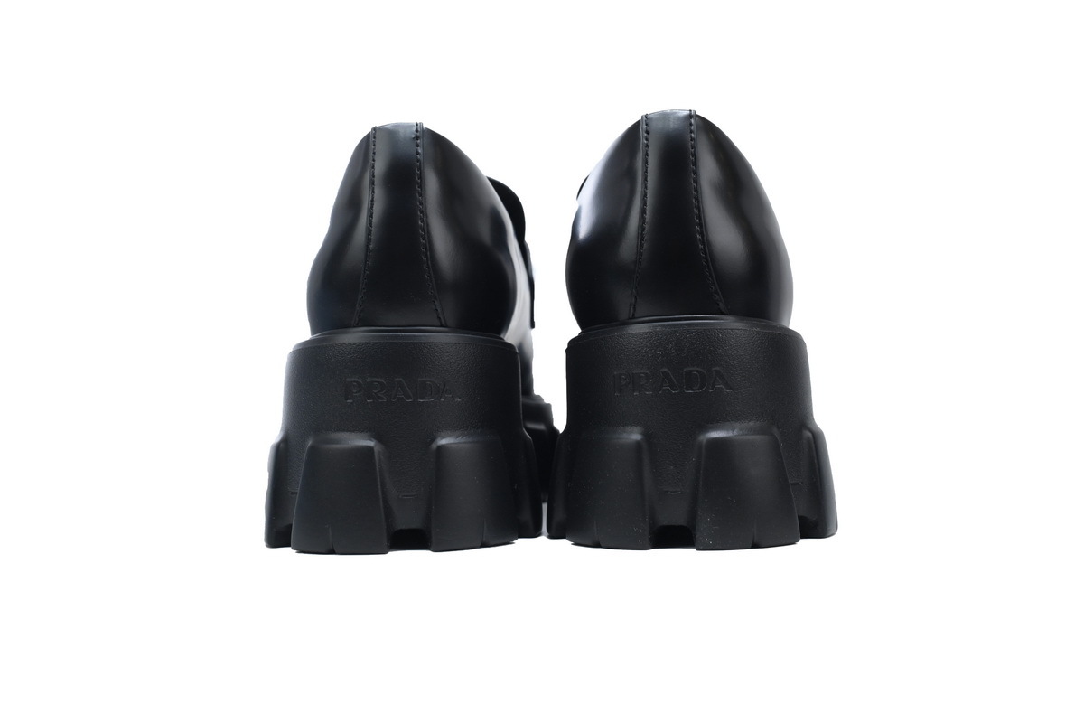Prada Monolith leather loafers Black