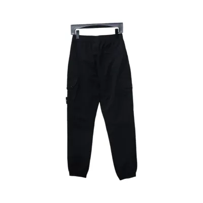 Stone Island Black Cotton Cargo Pants 02