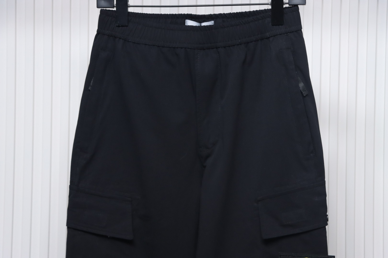 Stone Island Black Cotton Cargo Pants